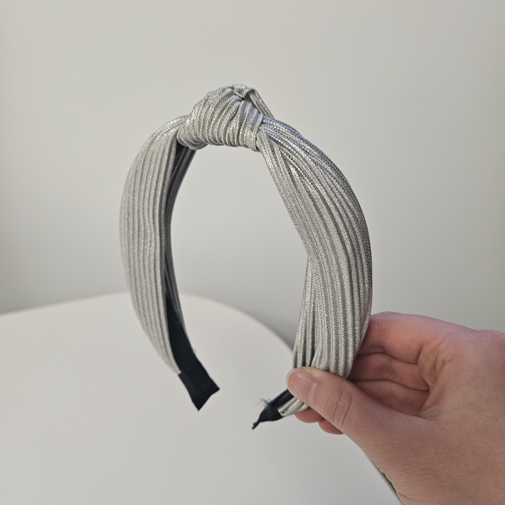 Silver Knotted Headband